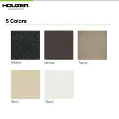 Houzer Quartztone 33 inch Sand Granite Composite Drop-in Topmount 50/50 Double Bowl Kitchen Sink - M-300 SAND