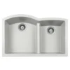 Houzer Quartztone 33 inch Thunder Undermount 60/40 Double Bowl Granite Kitchen Sink - P-175U Thunder