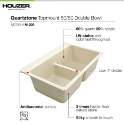 Houzer Quartztone 33