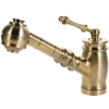 Houzer Scepter Pull Out Solid Brass Kitchen Faucet Brushed Brass, SCEPO-263-BB