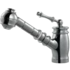 Houzer Scepter Pull Out Traditional Solid Brass Kitchen Faucet CeraDox Technology Polished Chrome, SCEPO-263-PC