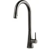 Houzer Soma 1.75 GPM Lever Brass Kitchen Faucet, Pull Down, Pewter, SOMPD-669-PW