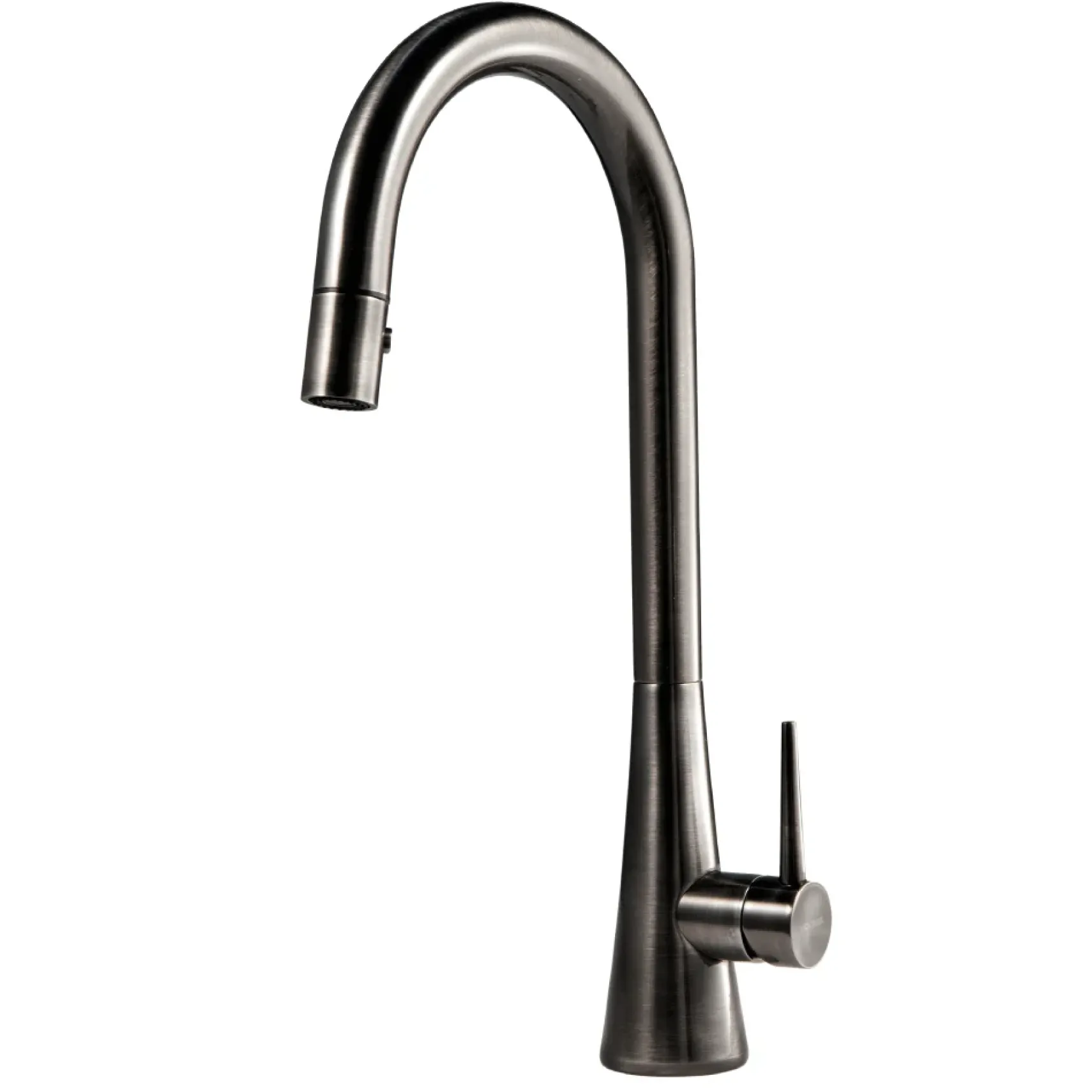 Houzer Soma 1.75 GPM Lever Brass Kitchen Faucet, Pull Down, Pewter, SOMPD-669-PW