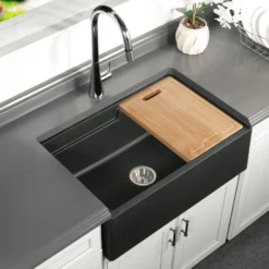 Houzer Soma 1.75 GPM Lever Brass Kitchen Faucet, Pull Down, Matte Black, SOMPD-669-MB