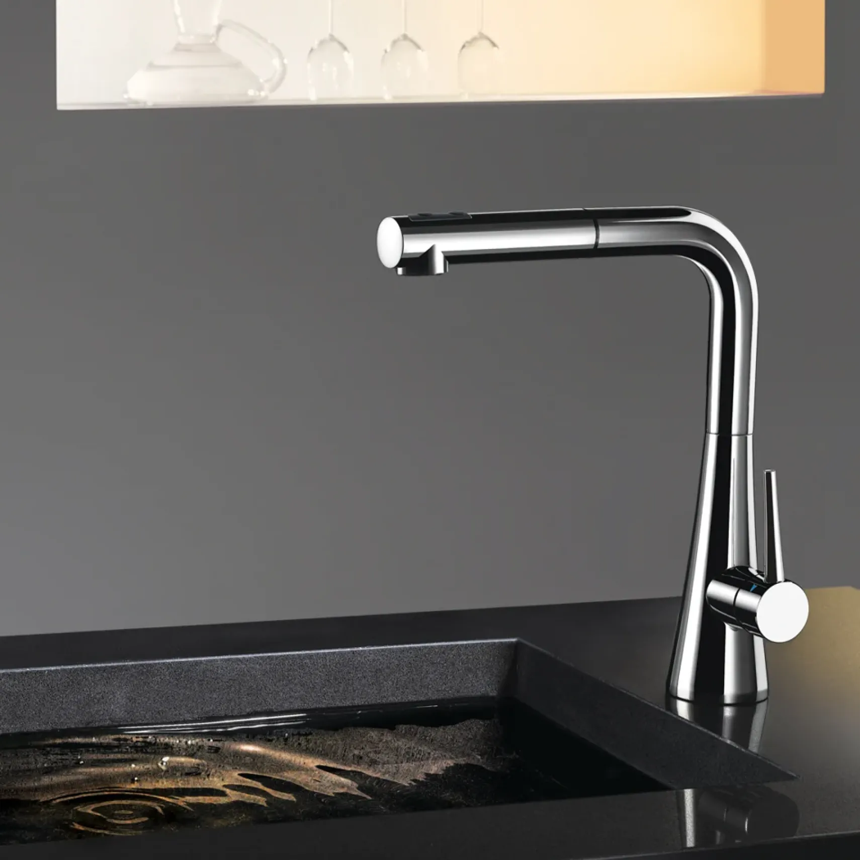 Houzer Soma Pull Out Kitchen Faucet Oil Rubbed Bronze, SOMPO-665-OB