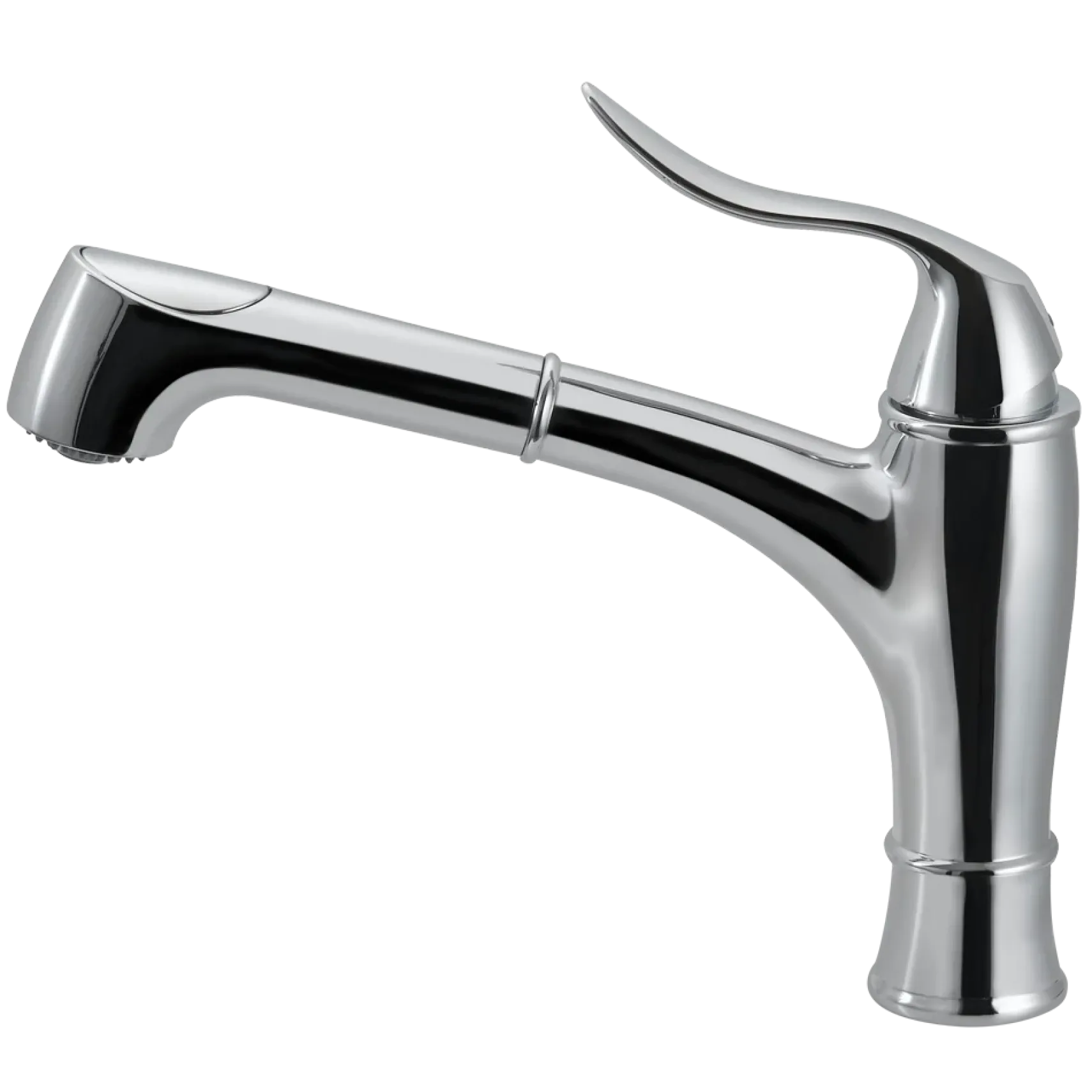 Houzer Surge Pull Out Kitchen Faucet with CeraDox Technology Polished Chrome, SURPO-571-PC