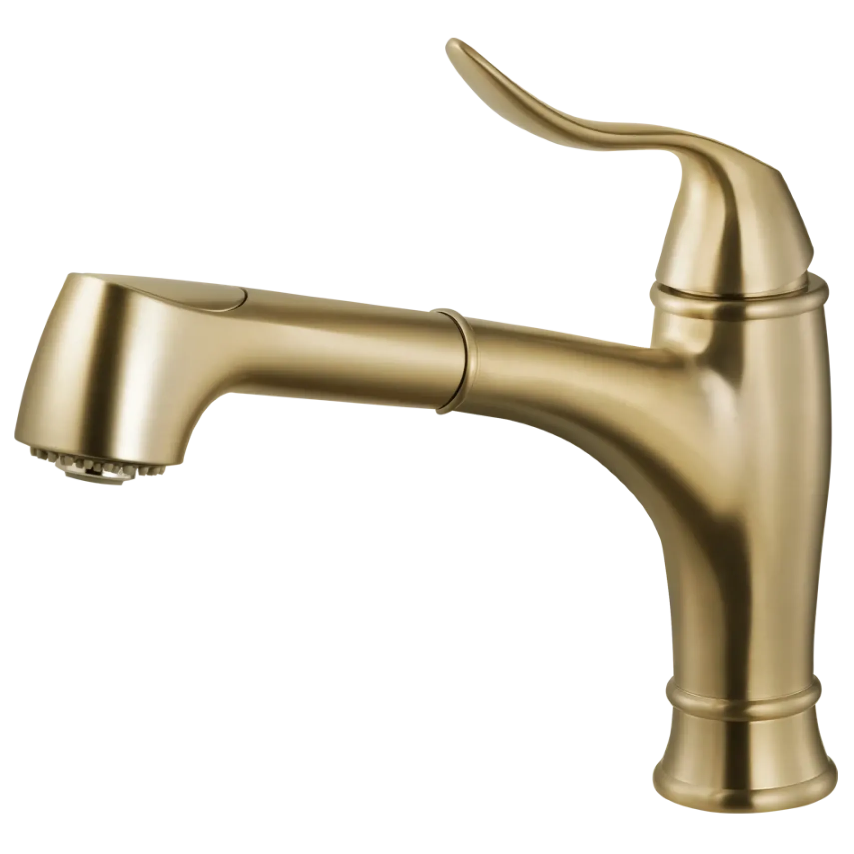 Houzer Surge Pull Out Kitchen Faucet Brushed Brass, SURPO-571-BB