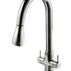 Houzer Trinity 1.75 GPM Dual Handle pull Down Kitchen Faucet - Brass, Polished Chrome, TRNPD-3000-PC
