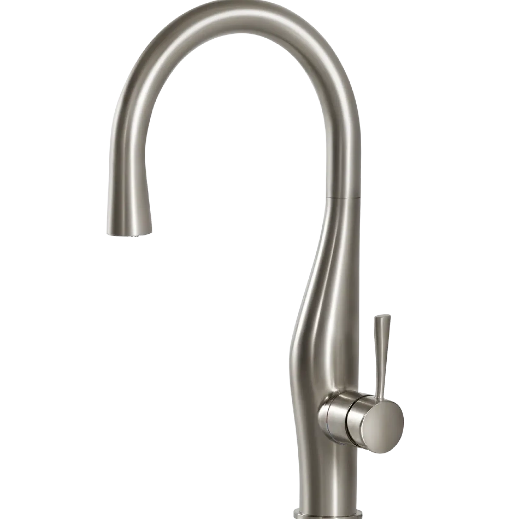Houzer Vision Hidden Pull Down Kitchen Faucet Brushed Nickel, VISPD-869-BN
