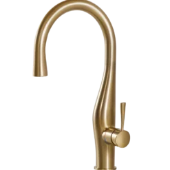Houzer Vision Hidden Pull Down Kitchen Faucet Brushed Brass, VISPD-869-BB