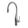 Houzer Vision Hidden Pull Down Kitchen Faucet with CeraDox Technology Polished Chrome, VISPD-869-PC