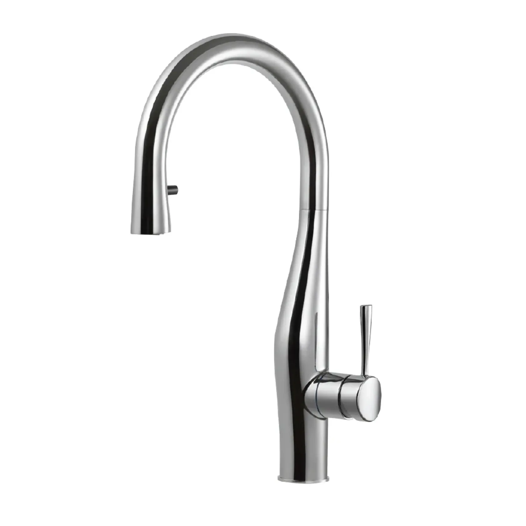 Houzer Vision Hidden Pull Down Kitchen Faucet with CeraDox Technology Polished Chrome, VISPD-869-PC