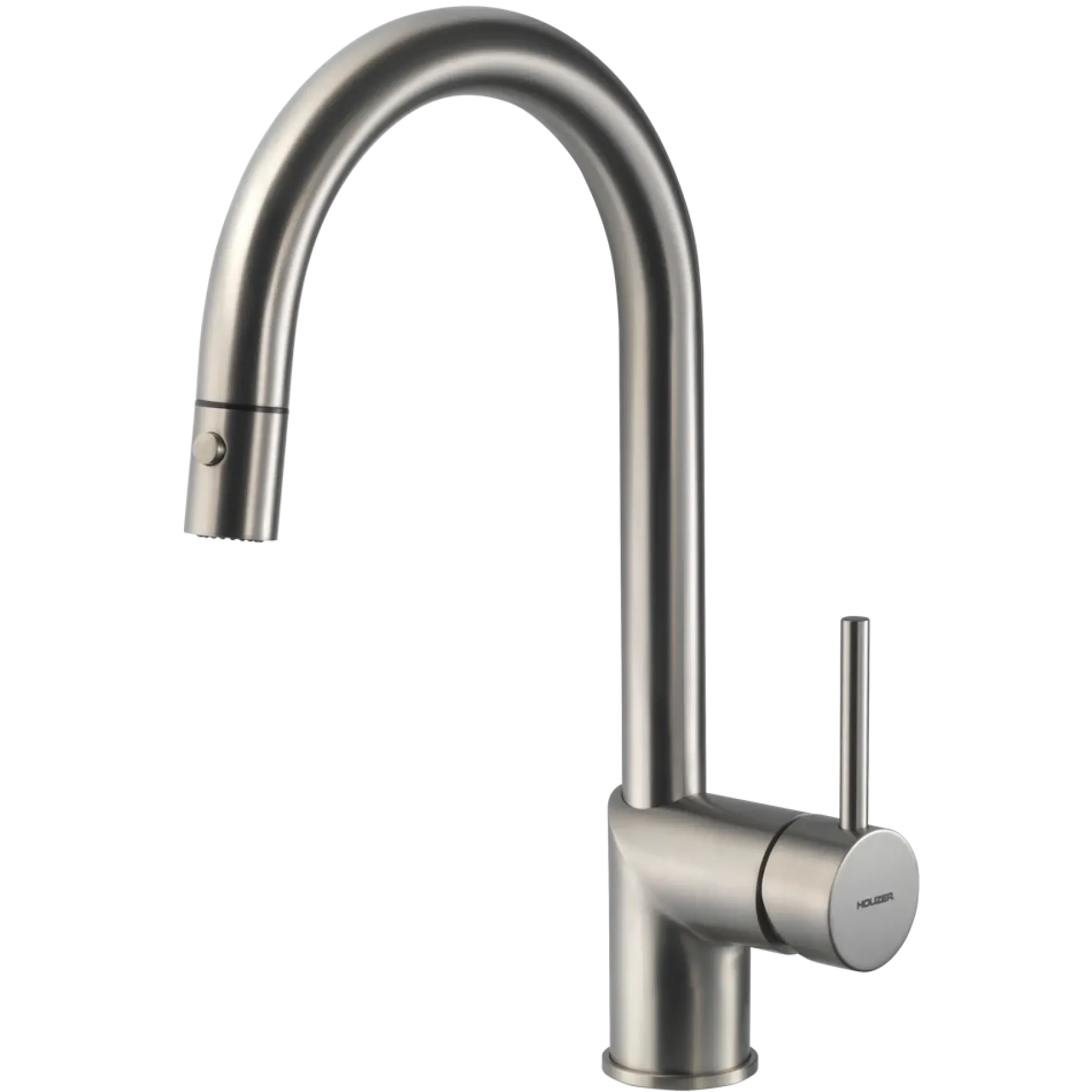 Houzer Vitale Pull Down Kitchen Faucet Brushed Nickel, VITPD-668-BN