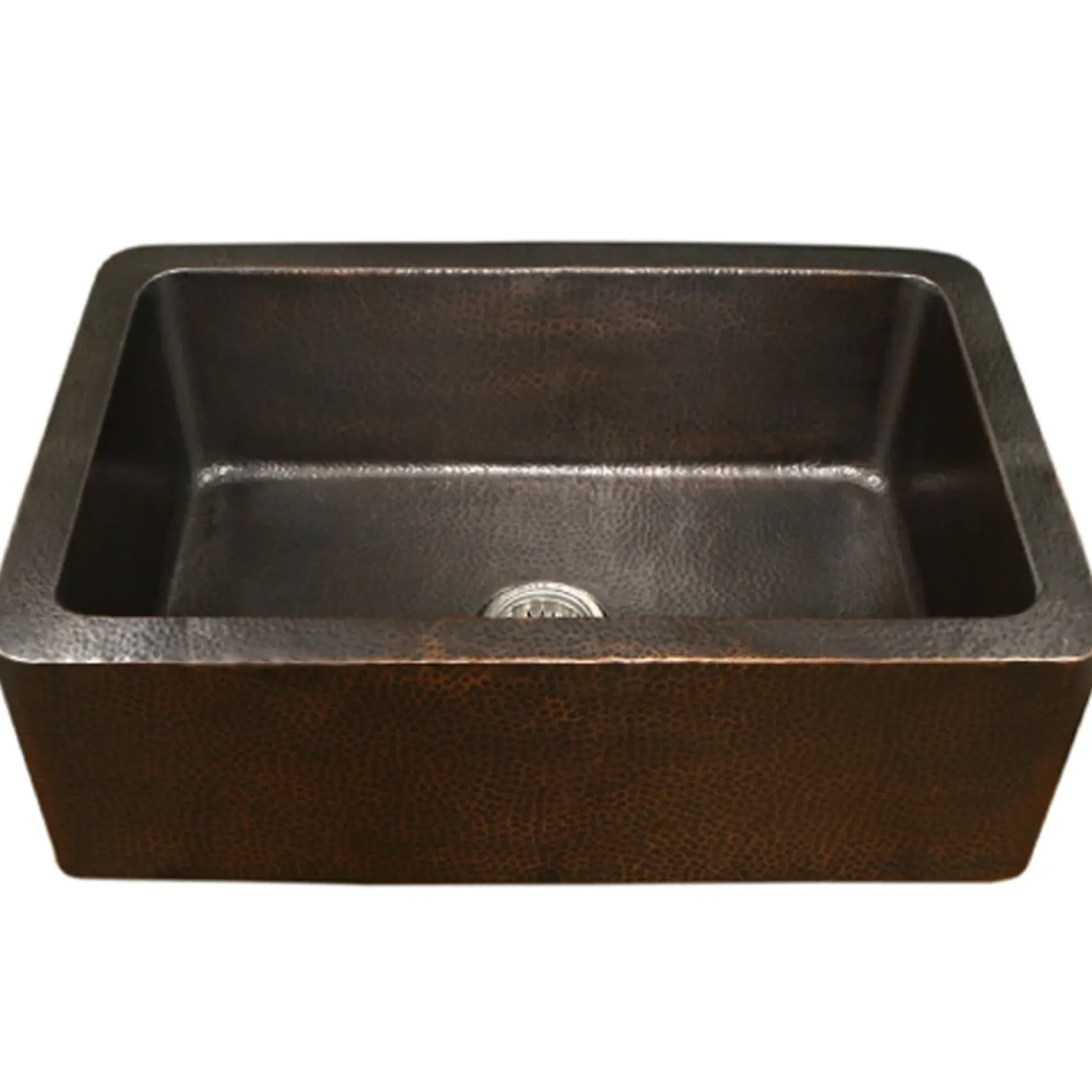 Houzer 32" Copper Single Bowl Farmhouse Apron Front Kitchen Sink, HW-COP11
