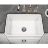 Houzer 30" Fireclay Farmhouse Apron Front Single Bowl Kitchen Sink, White, PTS-4100 WH