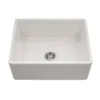 Houzer 26" Fireclay Single Bowl Farmhouse Kitchen Sink, Biscuit, Platus Series, PTS-2600 BQ