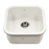 Houzer 19" Fireclay Undermount Bar Sink, Biscuit, Platus Series, PTB-1919 BQ
