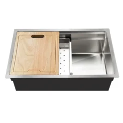 Houzer Novus 26" Stainless Steel Workstation Kitchen Sink, 18 Gauge, NVS-2600