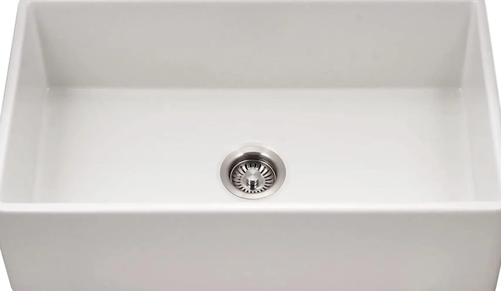 Houzer Platus 33" Fireclay Farmhouse Sink, White, PTG-4318 WH