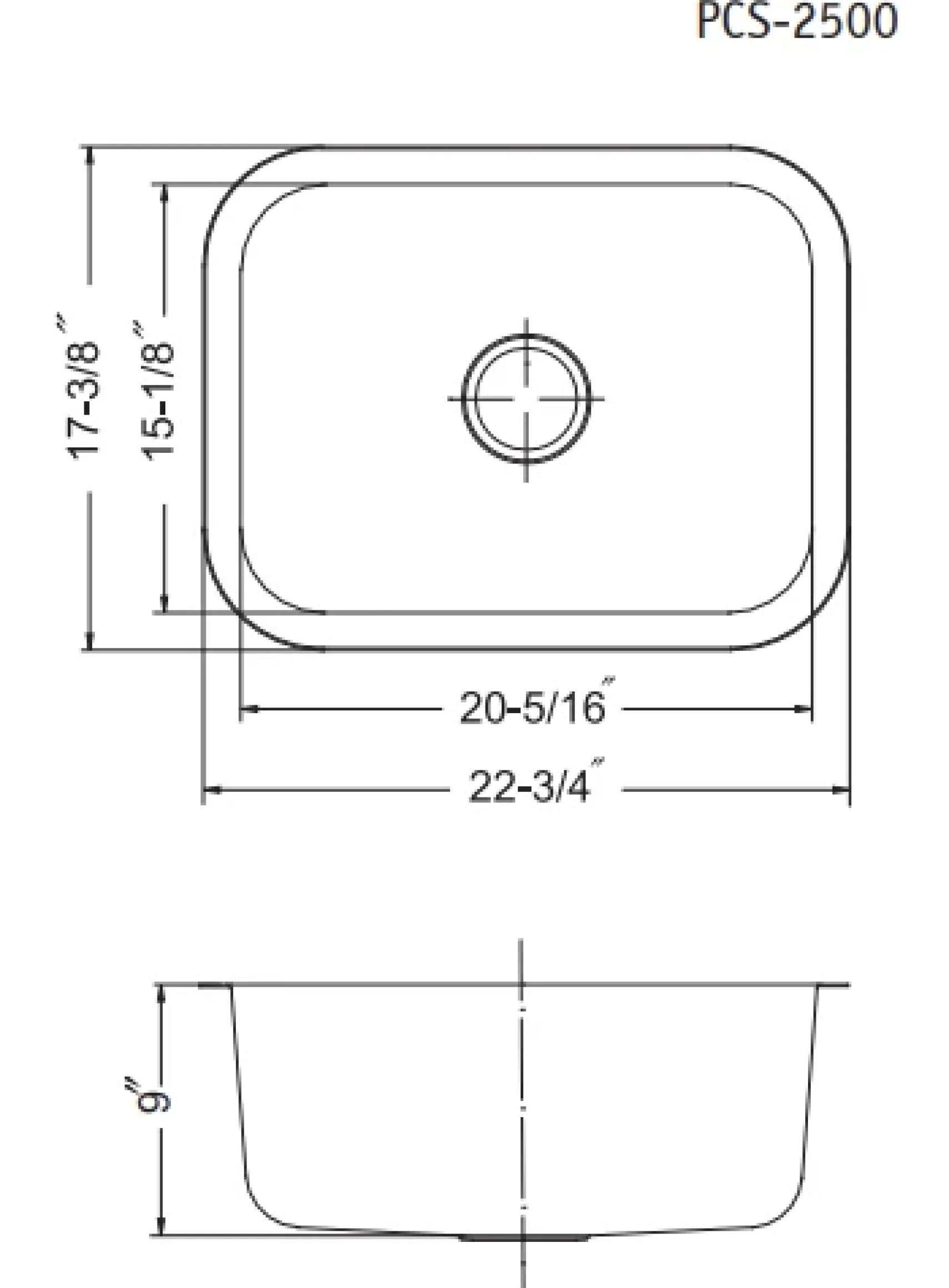 Houzer 23" Porcelain Enamel Steel Undermount Single Bowl Kitchen Sink, Green, PCS-2500 MT