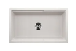 Houzer Quartztone 33" Cloud Apron Front Farmhouse Granite Composite Workstation Kitchen Sink with Accessories - W-133 CLOUD-C