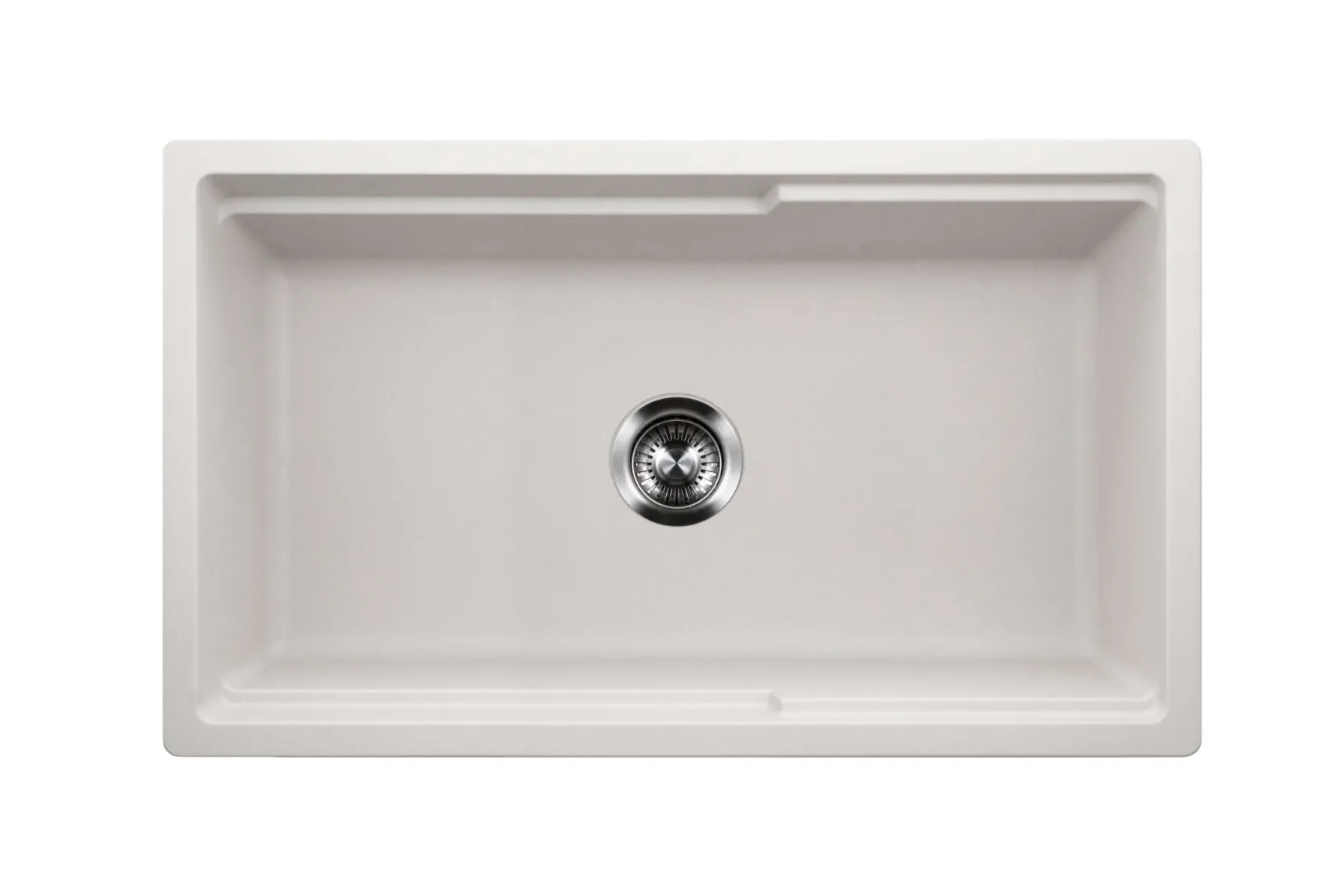 Houzer Quartztone 33" Cloud Apron Front Farmhouse Granite Composite Workstation Kitchen Sink with Accessories - W-133 CLOUD-C
