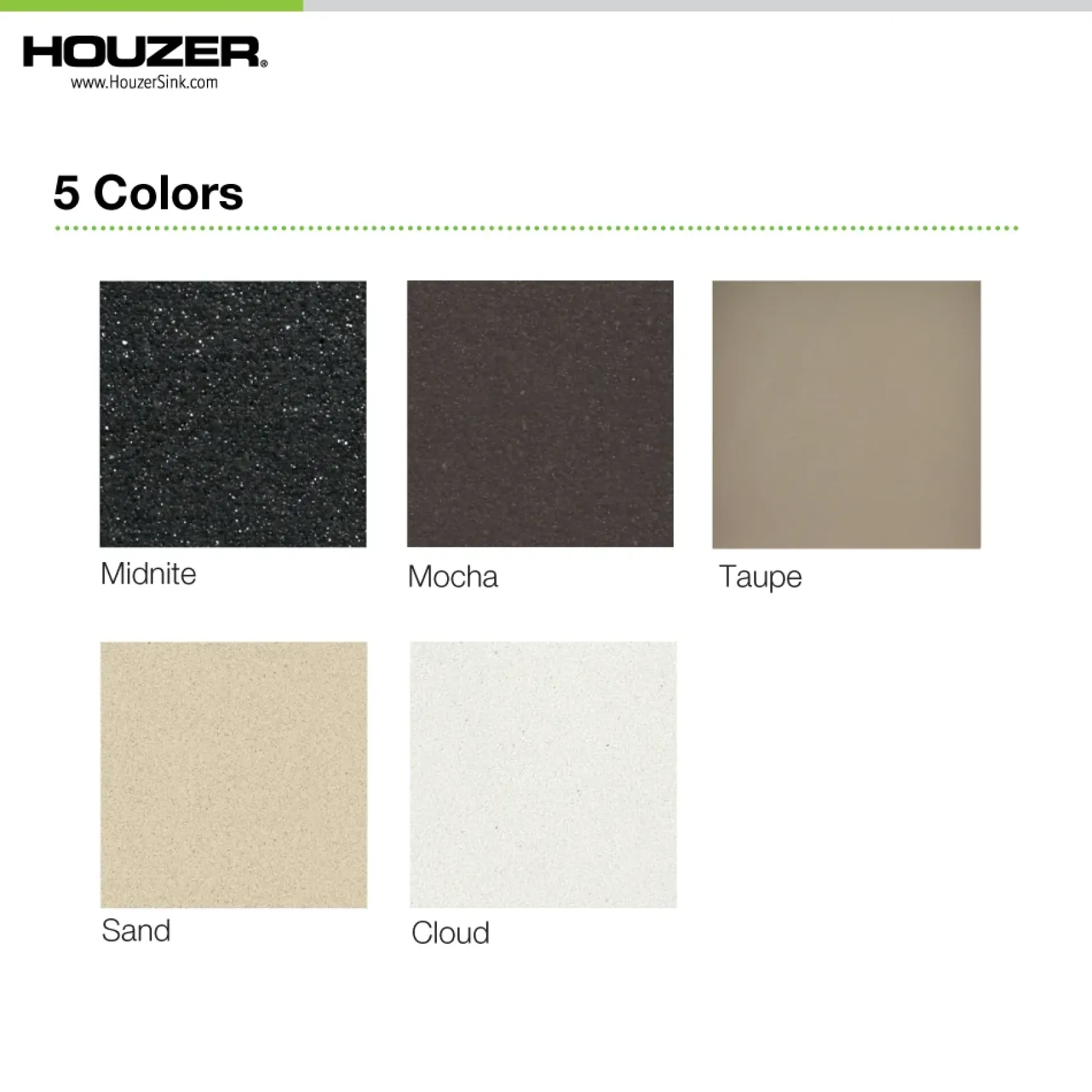 Houzer Quartztone 31 inch Cloud Granite Composite Undermount 50/50 Double Bowl Kitchen Sink - M-300U CLOUD