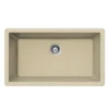 Houzer Quartztone 33 inch Mocha Granite Composite Undermount Single Bowl Kitchen Sink - V-100U SAND