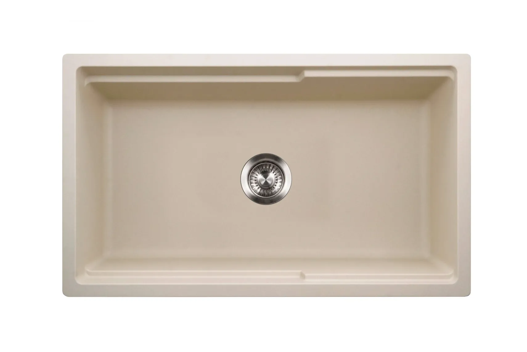 Houzer Quartztone 33 inch Sand Apron Front Farmhouse Granite Composite Workstation Kitchen Sink with Accessories - W-133 SAND-C