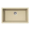 Houzer Quartztone 33 inch Sand Granite Composite Undermount Single Bowl Kitchen Sink - V-300U SAND