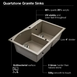 Houzer Quartztone 33