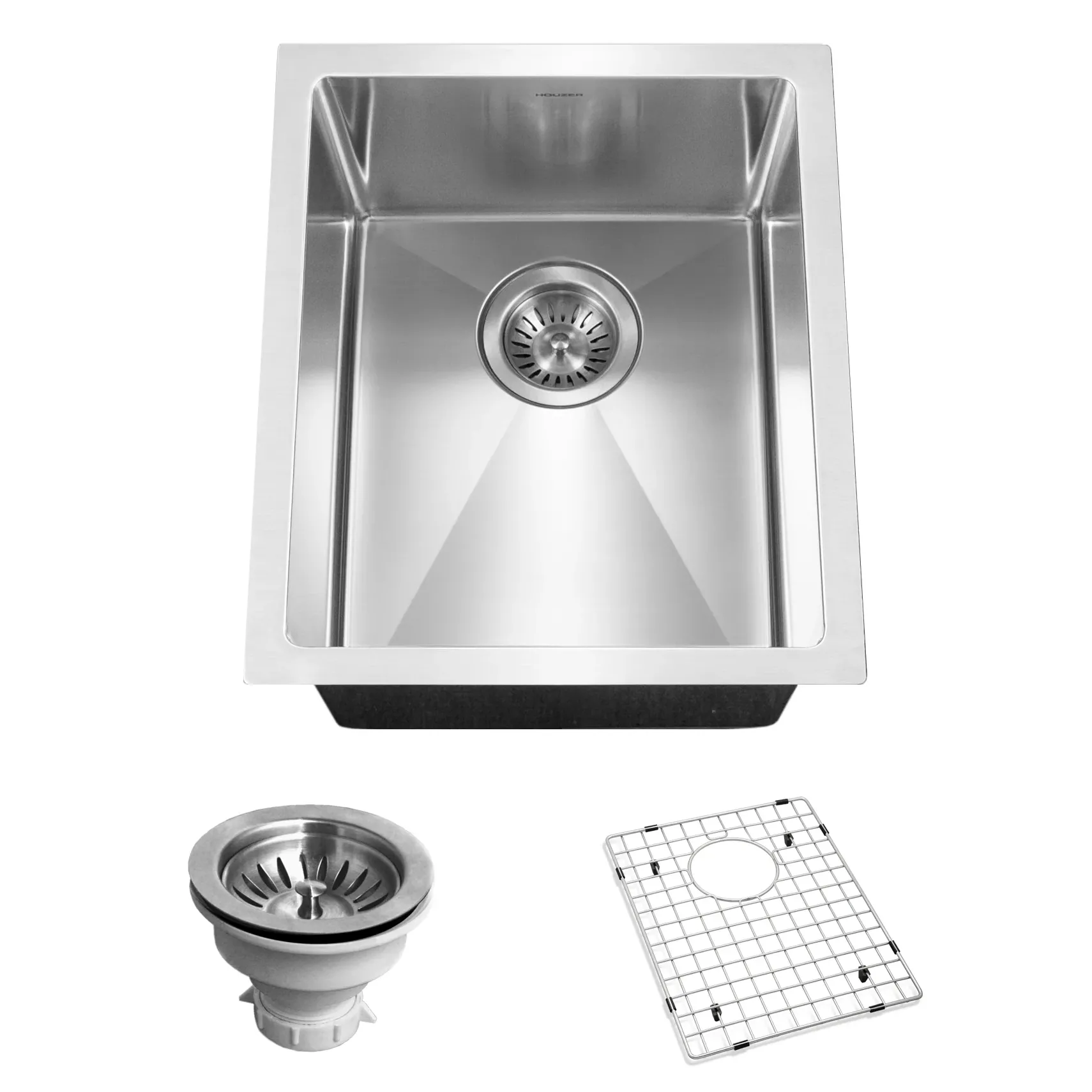 Houzer Savior 14" Undermount Plastic Kitchen Sink, CNB-1200