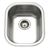 Houzer 14" Stainless Steel Undermount Bar/Prep Sink, Medium, CS-1407-1