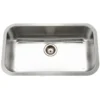 Houzer 33" Stainless Steel Undermount Single Bowl Kitchen Sink, 18 Gauge, STL-3600-1