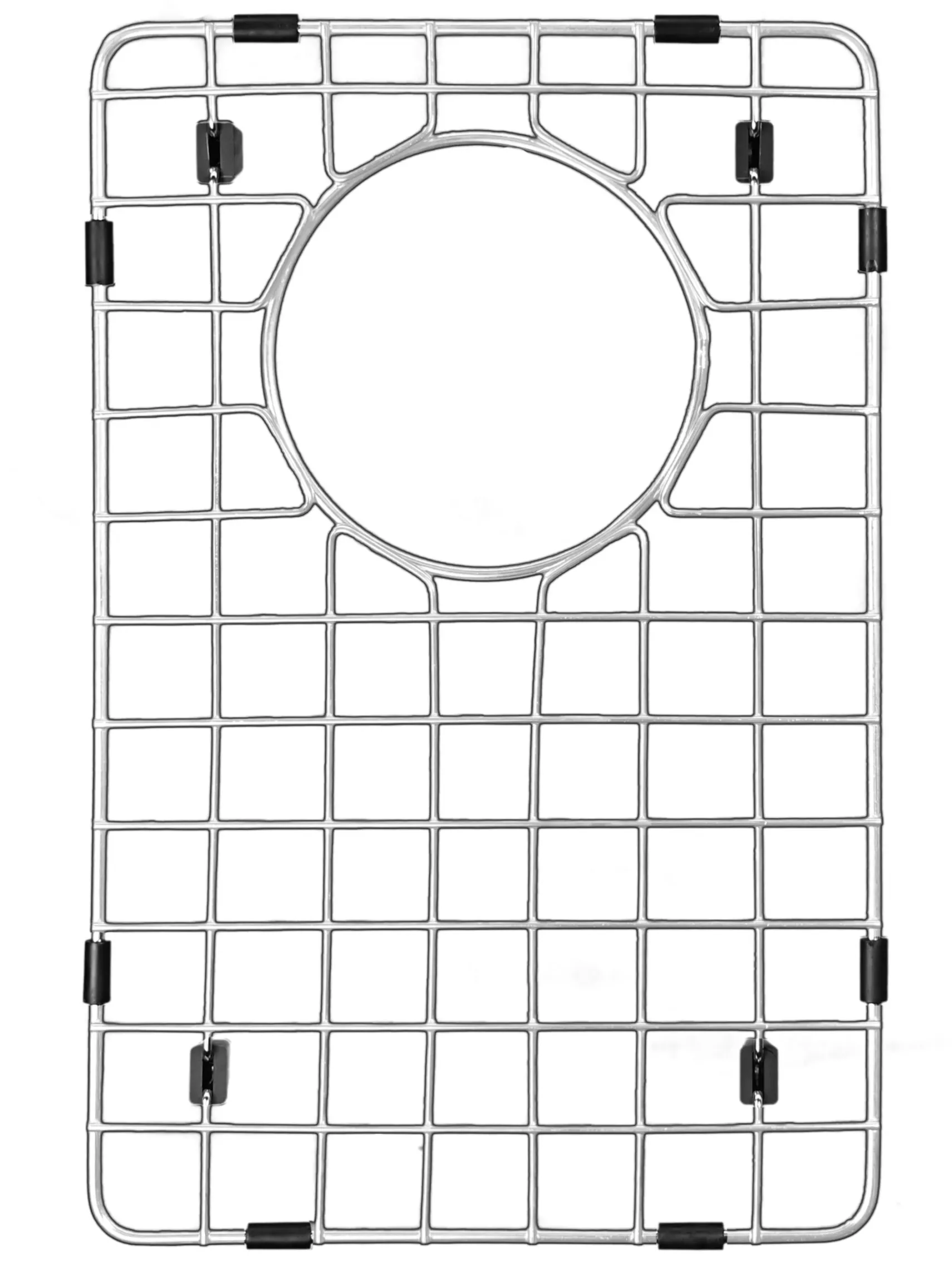 Karran 34" Drop In/Topmount Quartz Composite Kitchen Sink with Accessories, 60/40 Double Bowl, Black, QT-721-BL-PK1