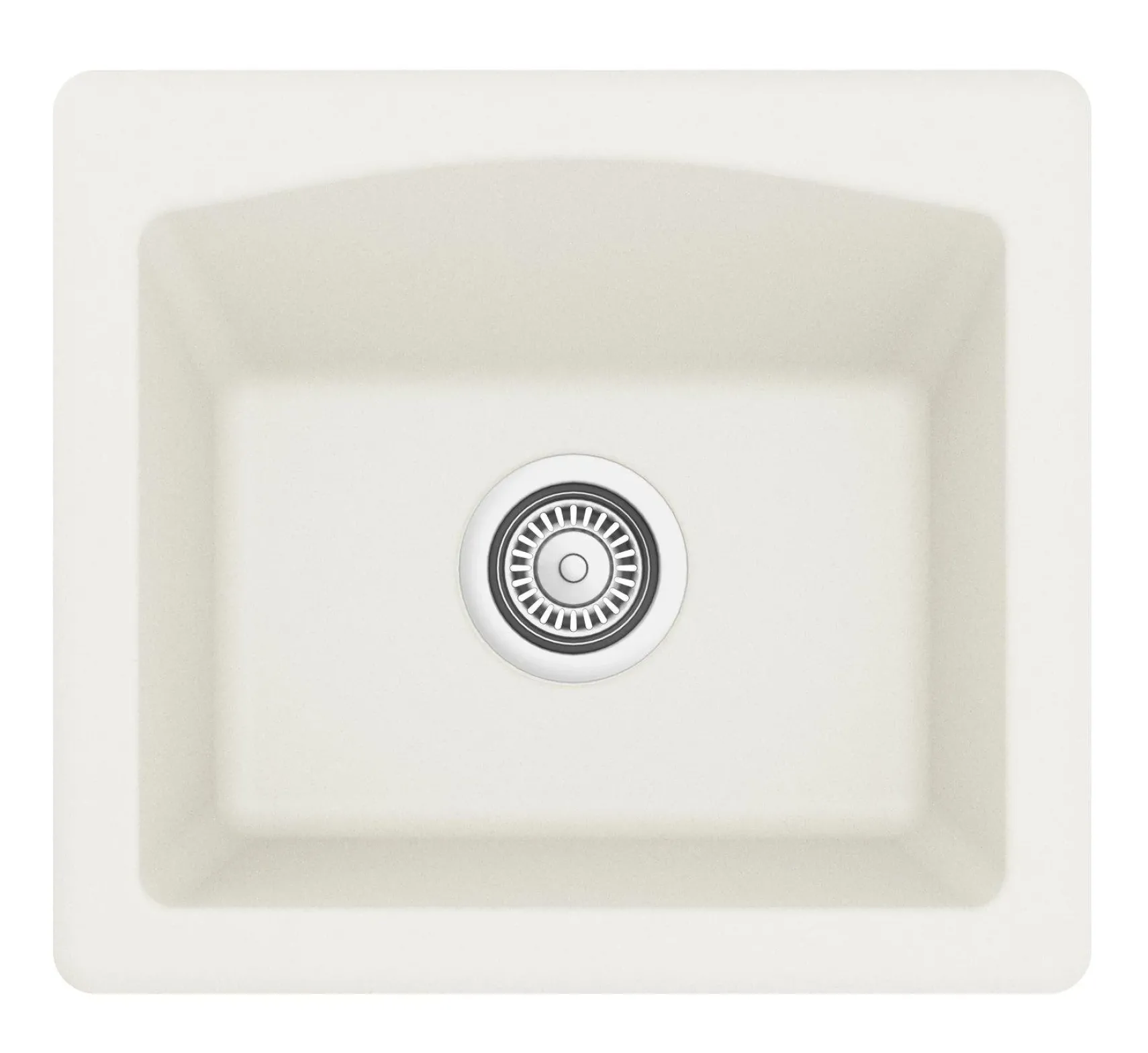Karran 18" Quartz Bar/Prep Sink, White, QX-680-WH