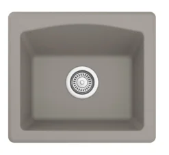Karran 18" Quartz Bar/Prep Sink, Concrete, QX-680-CN