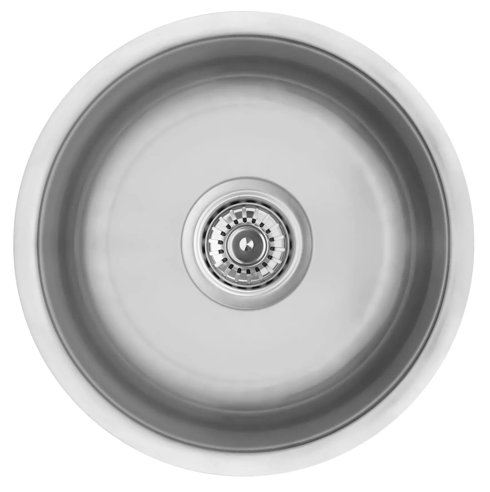 Karran 15" Round Stainless Steel Bar/Prep Sink, 18 Gauge, U-1414