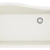 Karran 34" Undermount Quartz Composite Kitchen Sink, White, QU-722-WH