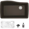 Karran 34" Undermount Quartz Composite Kitchen Sink with Accessories, Brown, QU-722-BR-PK1