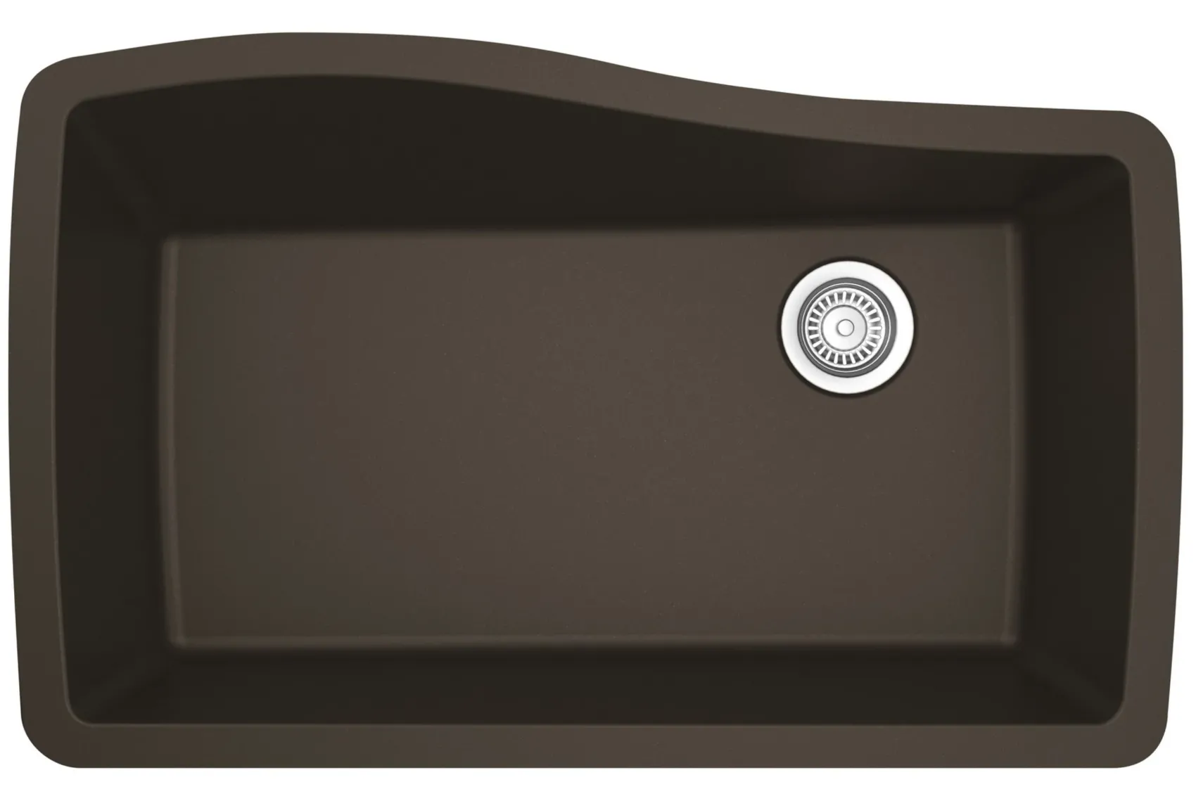 Karran 34" Undermount Quartz Composite Kitchen Sink with Accessories, Brown, QU-722-BR-PK1