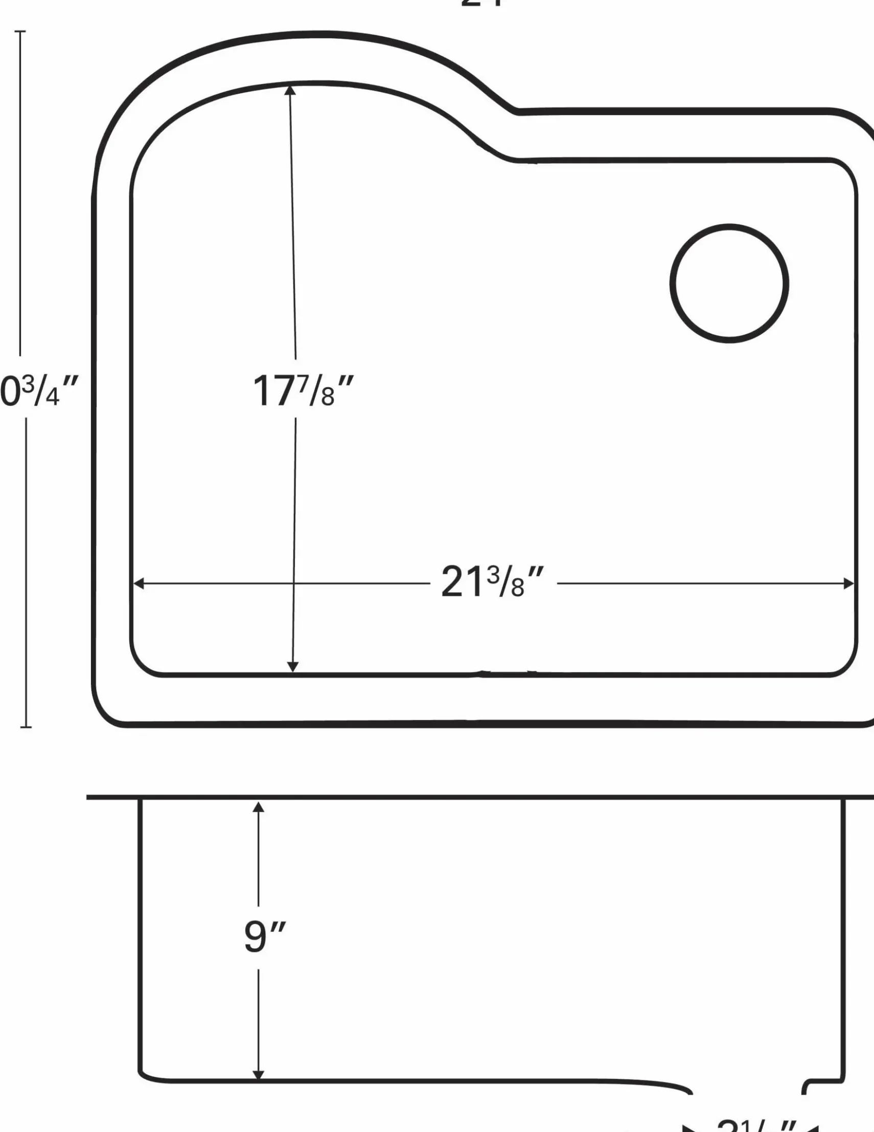 Karran 24" Undermount Quartz Composite Kitchen Sink, White, QU-671-WH