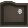 Karran 24" Undermount Quartz Composite Kitchen Sink, Brown, QU-671-BR