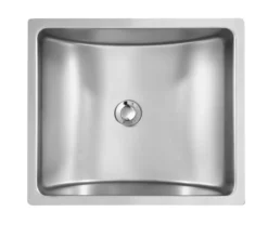 Karran 17.25" x 15" Rectangular Undermount Stainless Steel Bathroom Sink, 18 Gauge, UV-1715