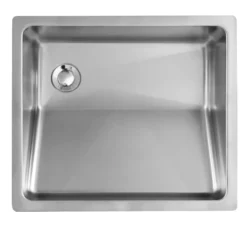 Karran 17.25" x 15" Rectangular Undermount Stainless Steel Bathroom Sink, 18 Gauge, UV-1816