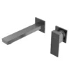 Karran Alberton 1.5 GPM Single Lever Handle Lead-free Brass ADA Bathroom Faucet, Wall Mounted, Stainless Steel, KBF620SS