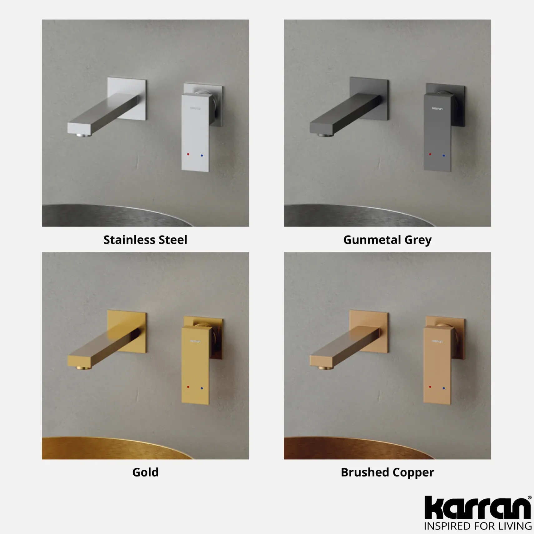 Karran Alberton 1.5 GPM Single Lever Handle Lead-free Brass ADA Bathroom Faucet, Wall Mounted, Stainless Steel, KBF620SS