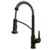 Karran Alston 1.8 GPM Single Lever Handle Lead-free Brass ADA Touchless Kitchen Faucet, Pull-Down, Oil Rubbed Bronze, KKF215ORB