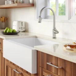 Karran Auburn 1.8 GPM Single Lever Handle Lead-free Brass ADA Kitchen Faucet, Pull-Down Kitchen, Stainless Steel, KKF310SS