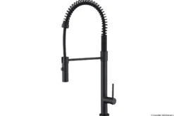Karran Bluffton Single Lever Handle Lead-free Brass ADA Kitchen Faucet, Pull Down, Matte Black, KKF220MB